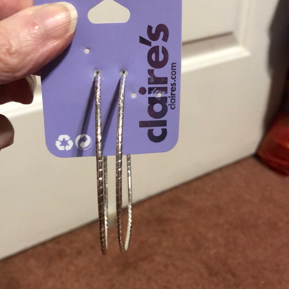 Claire’s Silver Hoops